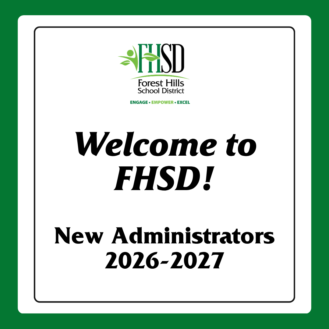 generic article cover with FHSD logo that says "welcome to FHSD! New administrators 2026-2027"